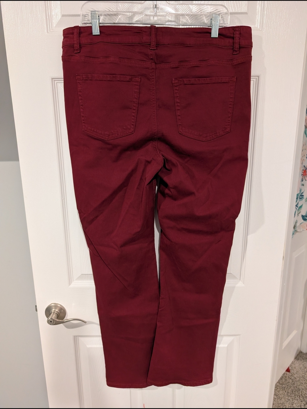 M Jeans by Maurices Burgundy Slim Boot High Rise Jean in Size 16W - Picture 6 of 12
